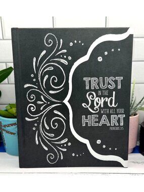 EAI Trust In The Lord Proverbs 3:5 Hardcover Lined Journal Religious Design